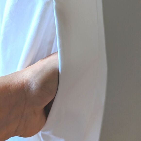 J. Crew Midi Dress A-line Stretch Cotton Poplin White sz 2 NWT Adjustabl… - Picture 9 of 14